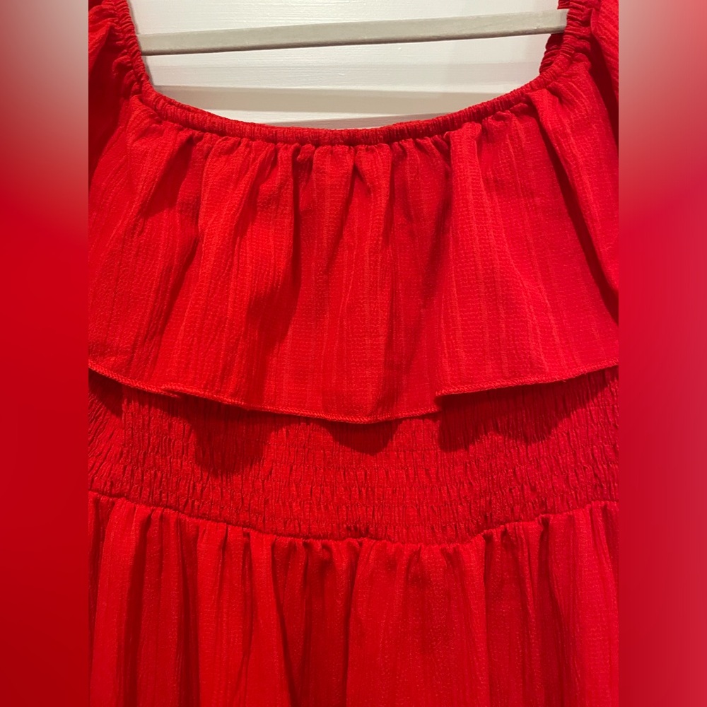 SHEIN- Red- Off the Shoulder Maxi Dress- Size XL - Picture 5 of 6